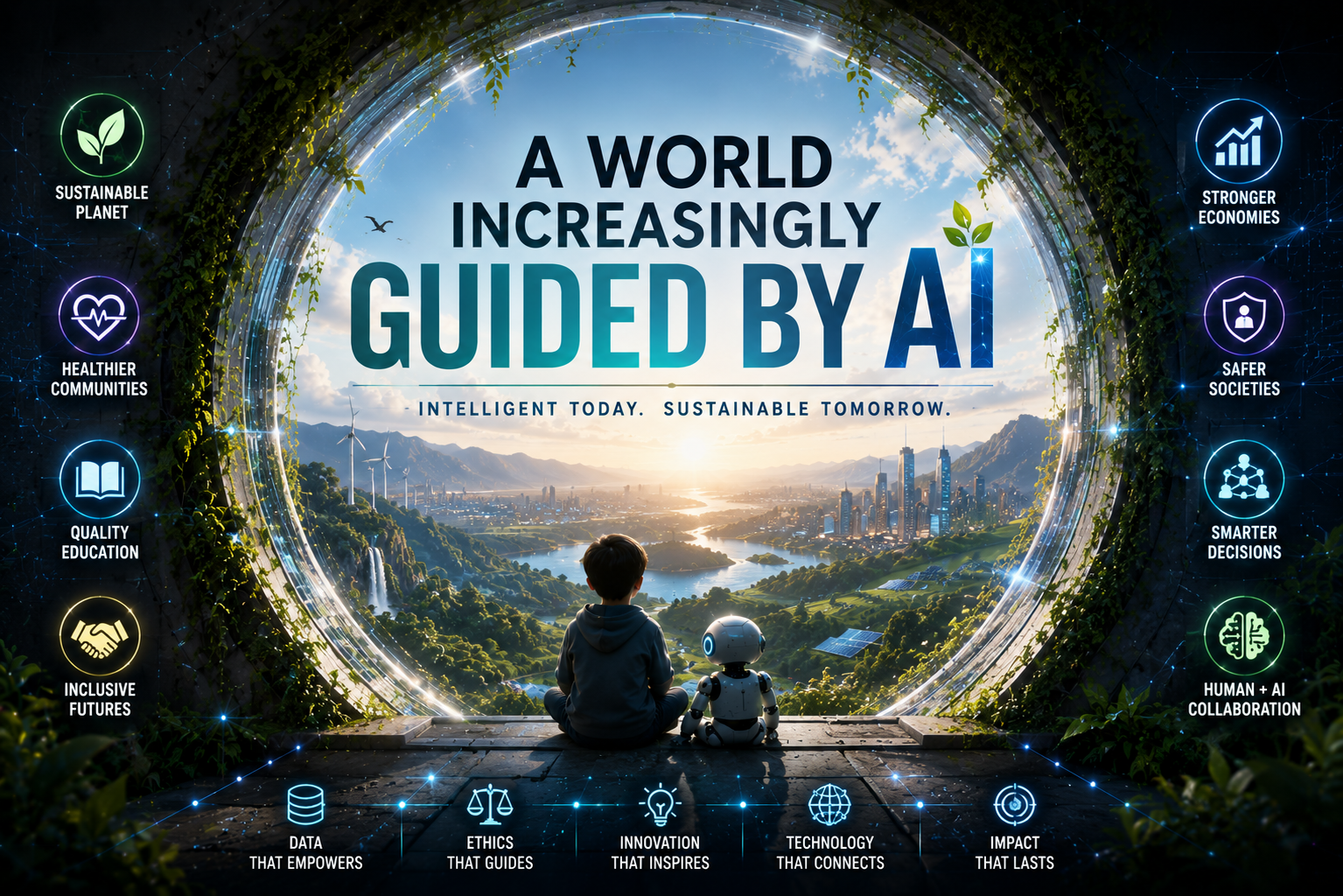 A world guided by AI