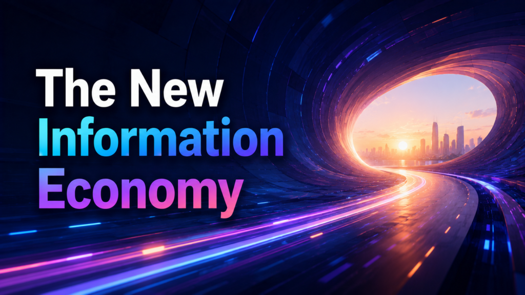 Futuristic tunnel to a new dawn