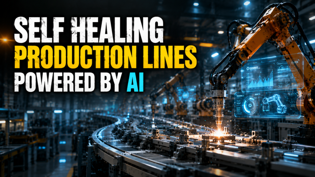 Self Healing Production Lines Powered by AI